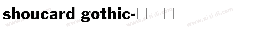 shoucard gothic字体转换